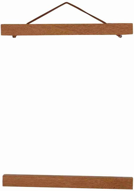 Moderner magnetischer Poster-Aufhänger aus Teakholz von Tooarts in Braun, 21 cm - Bild 1