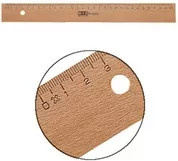 Möbius + Ruppert Lineal aus Holz in Braun, Breite: 40 cm - Bild 1