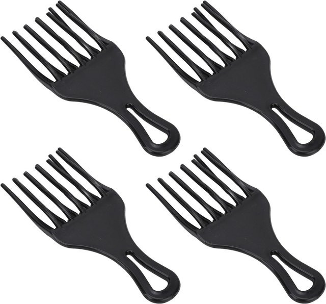 Koogeelife Haarpickkamm, 10 Stück, Schwarz, für dickes Haar - Bild 1