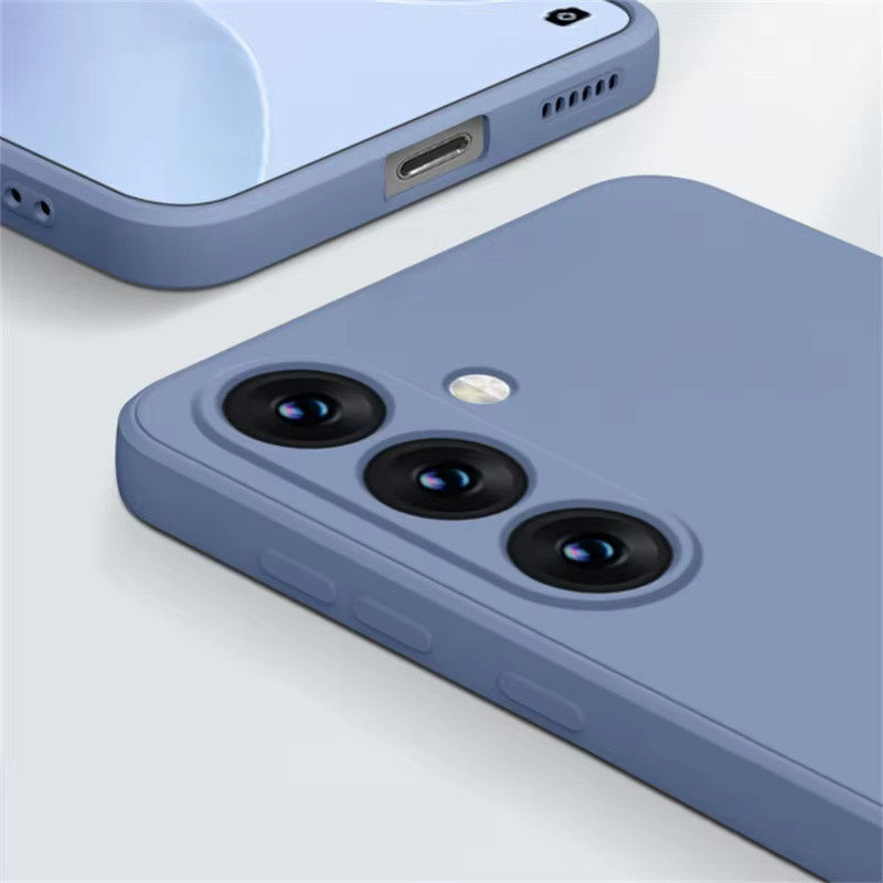 Stoßfeste Silikon-Schutzhülle mit Magnetfunktion für Samsung Galaxy Modelle in Grey Blue - Bild 2