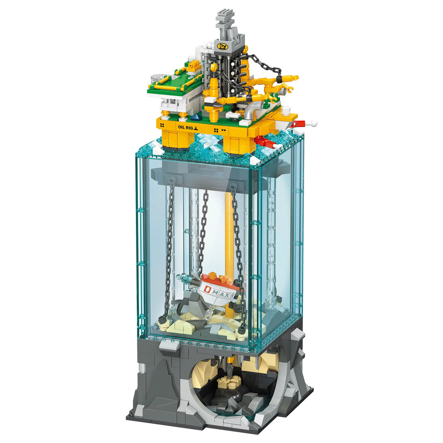 JAKI Tiefsee-Ölbohrplattform, Baukasten, transparent, multicolor - Bild 4