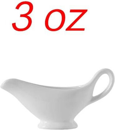 Yiran Furniture Soßenschüsseln aus Keramik in Silber und Weiß, Set aus 3 Stück mit 3, 5 und 8 Unzen - Bild 1