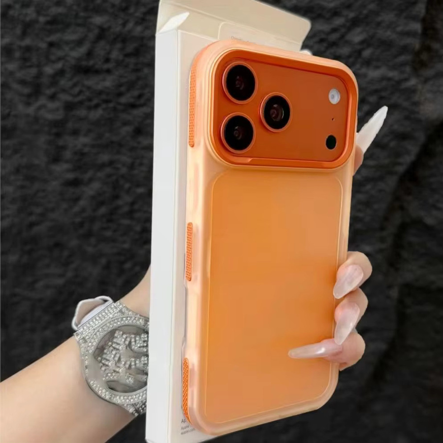 Stoßfeste Candy Armor Handyhülle für Apple iPhone 17 16 15 14 13 12 11 Pro Max Plus in Transparent mit mattem TPU-Finish - Bild 2