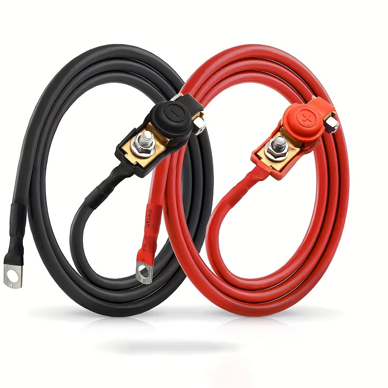 D2 Reinkupfer-Batteriekabel 10AWG für Auto, Motorrad und LKW zur Verbindung von Plus- und Minuspolen - Bild 2
