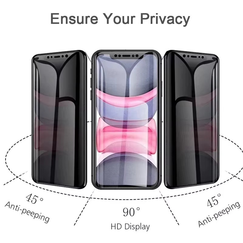 Matte Blickschutzfolie aus Keramik für Apple iPhone Modelle als Anti-Spy Displayfolie - Bild 2