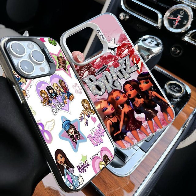Bratz Cartoon Mode Handyhülle für Apple iPhone 11 12 13 14 15 16 17 Pro Max Plus Mini XR XS Multicolor - Bild 1