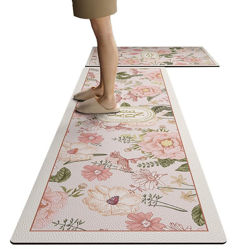 Yiran Furniture Bodenmatte aus Kieselgur, rutschfest und ölbeständig, wasserabsorbierend und abwischbar, B/T: 75 x 45 cm, multicolour - Bild 1