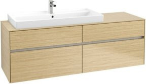 Villeroy & Boch Waschtischunterschrank Collaro in Nordic Oak, B/T/H: 160 x 54,8 x 50 cm, WT links - Bild 1