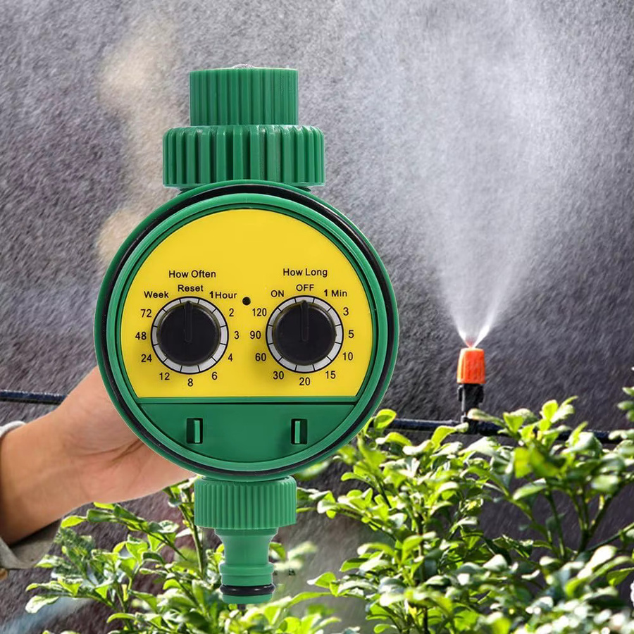 Automatischer Bewässerungsschlauch mit integriertem Timer aus Kunststoff in Grün für den Garten - Bild 2