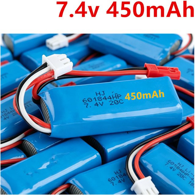 WLtoys Lipo-Akku 2S 7,4V 450mAh in Blau für RC-Autos Mini-Q K979 K969 K989 K999 P929 - Bild 1