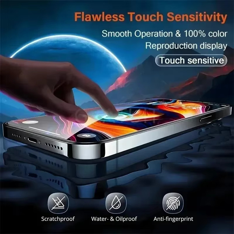 3er-Set DIXSG Hydrogel-Displayschutz Folie für iPhone 11 bis iPhone 16 Pro Max, Vollabdeckung, transparent - Bild 3