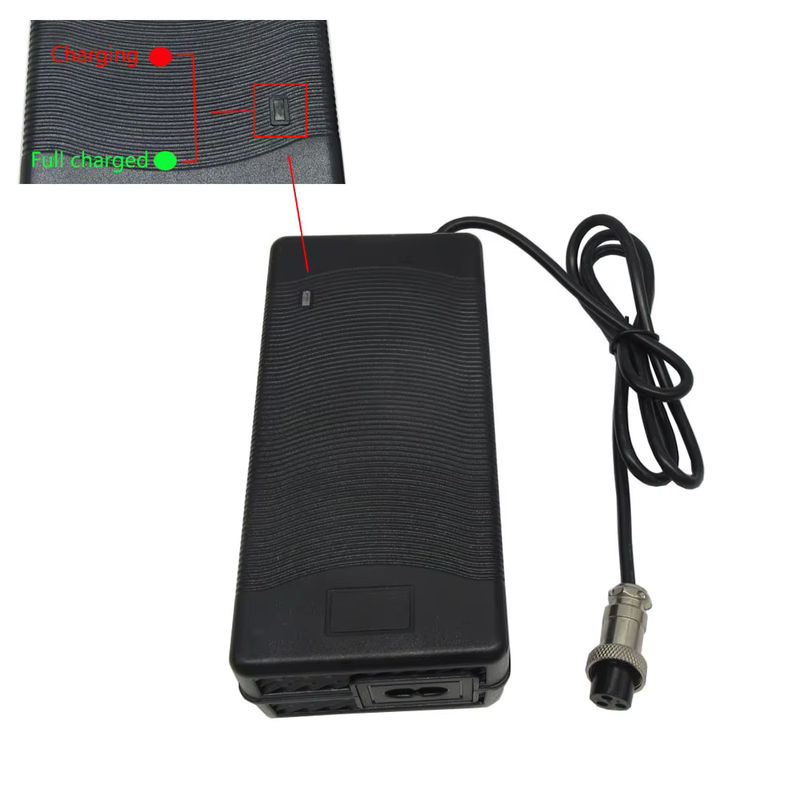 CYGEREEN Blei-Säure-Ladegerät 36V 5A mit Lüfter und USB-C, Schwarz, Anschluss: GX16, M16, XLRM 3PIN, IEC - Bild 2