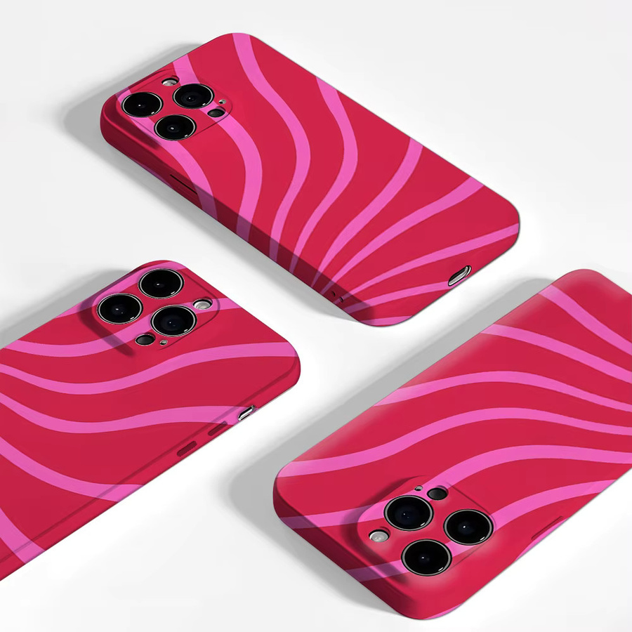 Pink Rays Handyhülle für iPhone 17 16 15 14 13 12 Pro Max Plus mit doppelschichtiger Rückseite in Pink von Potdemiel - Bild 3