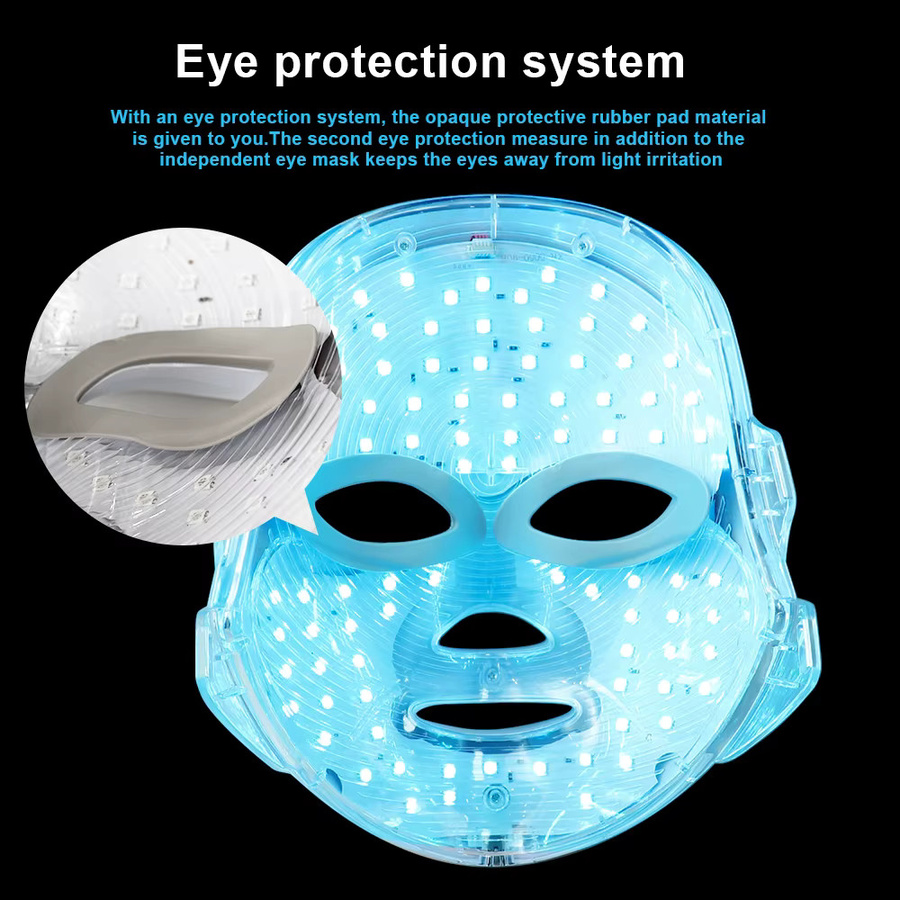 Raiuleko LED-Gesichtsmaske, Photon-Infrarot-Therapie, Unisex - Bild 2