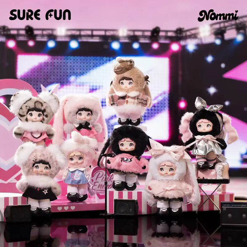 SURE FUN Nommi Pink Energy Serie, Plüsch-Überraschungsbox, Puppe - Bild 1