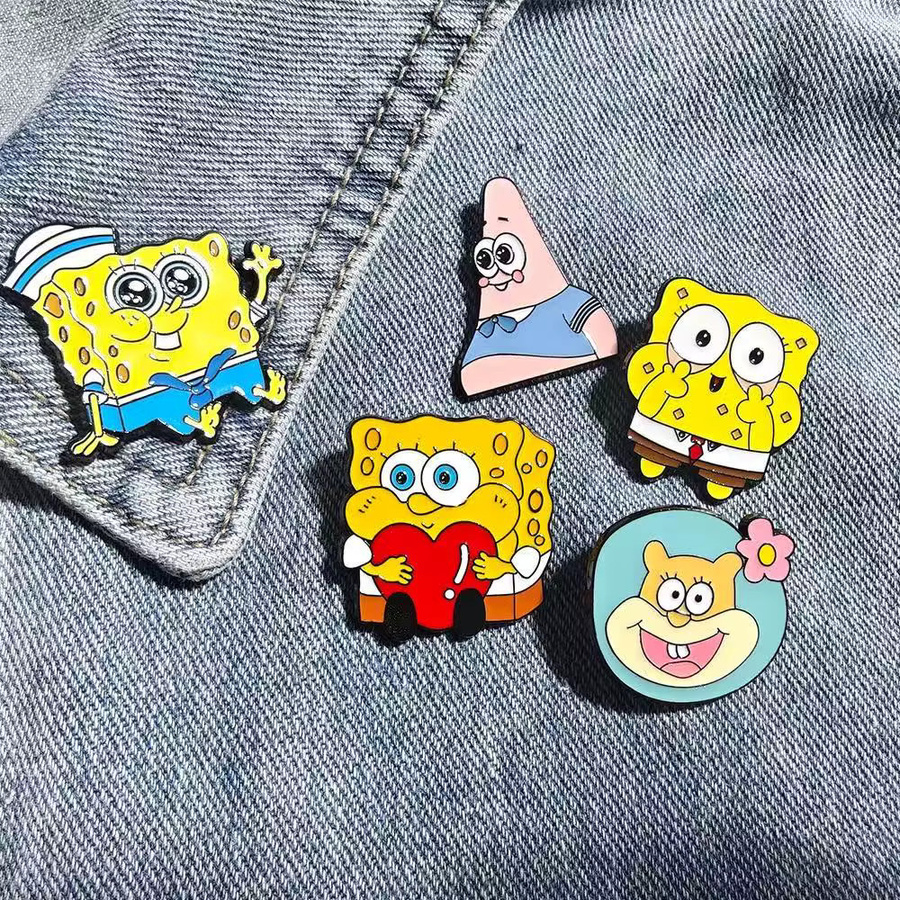 MINISO Pin-Set, Cartoon-Anime-Emaille, Bunt, Unisex - Bild 3
