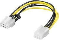 Goobay PCIe 6-Pin auf 8-Pin Stromkabel Adapter, Multicolor - Bild 1