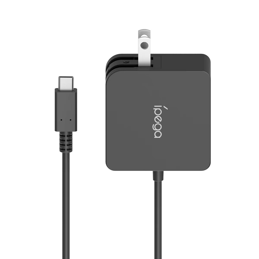 IPEGA 65W USB-C Schnellladegerät SW2116 Power Adapter für Nintendo Switch in Schwarz mit 1,5m Kabel und Klappstecker - Bild 4