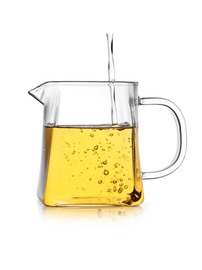 Handgefertigter Teeausgießer aus hitzebeständigem Glas in Transparent, 350 ml - Bild 2