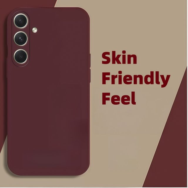 Stoßfeste Silikon Schutzhülle für Samsung Galaxy A17 A56 A55 A54 A52S A34 A33 A32 A16 in Rot - Bild 1