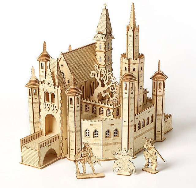 Binchi Keji Travel Holzmodell des verlorenen Schlosses, 3D-Holzpuzzle, ab 12 Jahren - Bild 1