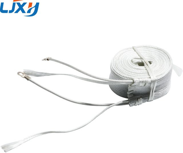 LJXH Elektrischer Glasfaser-Heizgürtel für Rohrumwicklungen, 30 mm Breite, 220V, Weiß - Bild 1