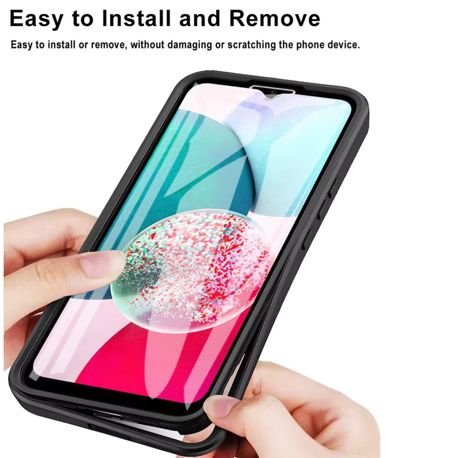 360 Grad Vollschutz Schutzhülle für Samsung Galaxy A55 A35 A15 A05 5G sowie A56 A36 A16 A06 in Schwarz oder Rot - Bild 3