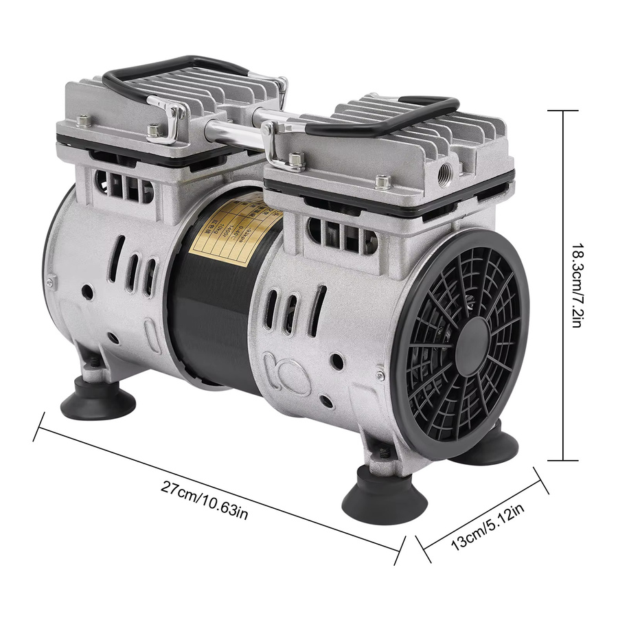 Ölfreie industrielle Labor-Vakuumpumpe von Bymaocar in Silber, 550W - Bild 6