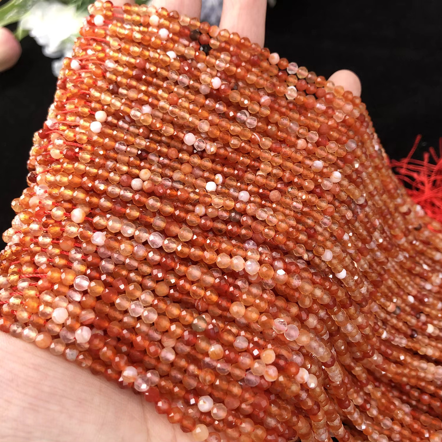 xilitata Edelsteinperlen Sardonyx-Achat, bunt, Unisex, 15'' - Bild 5