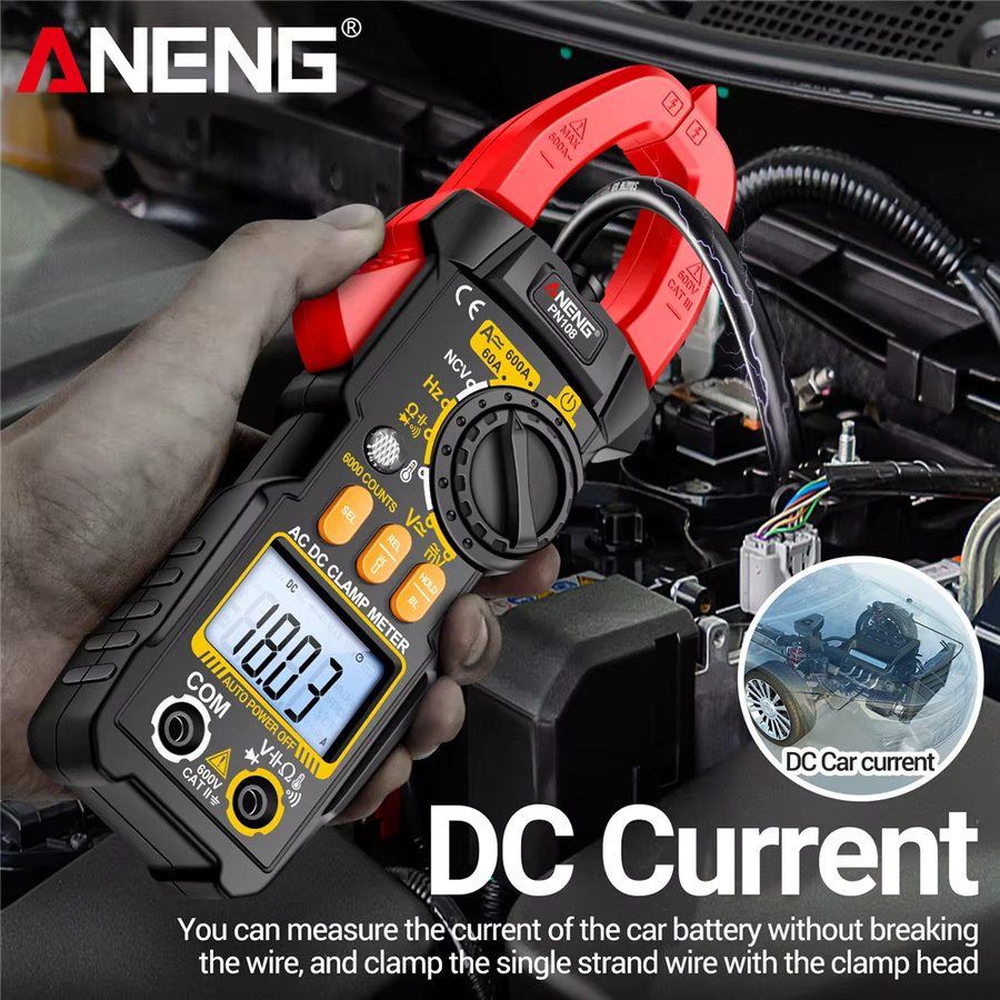 ANENG PN108 Smart Zangenmessgerät Multimeter mit 6000 Zählungen für AC/DC-Spannung, Strom, Widerstand, Kapazität und Diodentest - Bild 2