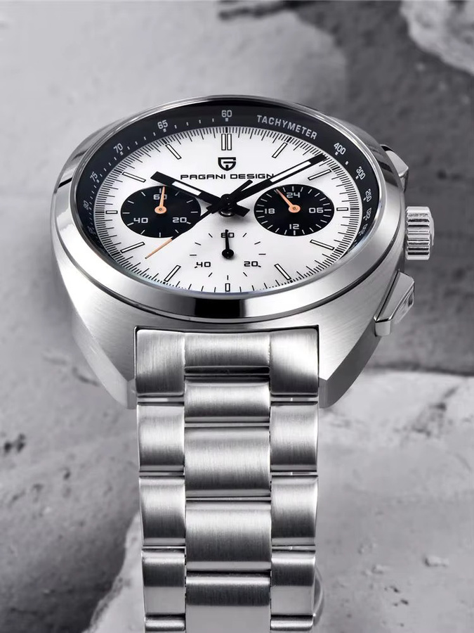 PAGANI DESIGN Chronograph, Quarz, Edelstahl, Saphirglas, Herren - Bild 6
