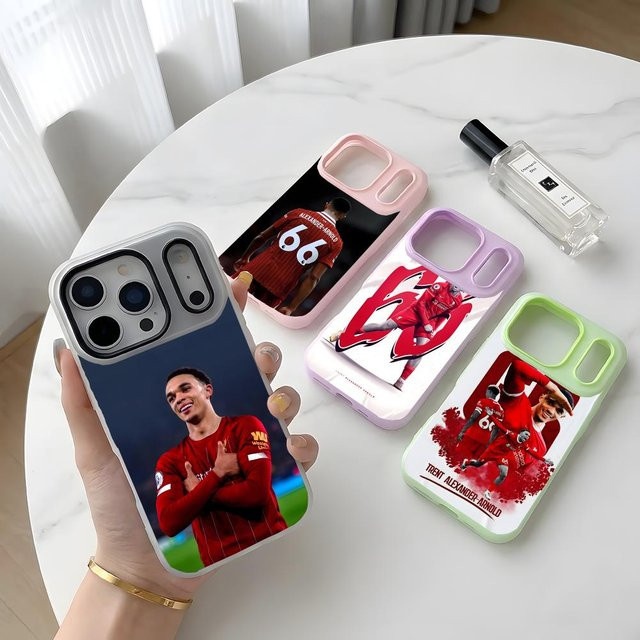 T-Trent Alexander Arnold Jelly Handyhülle für Apple iPhone 17 16 15 14 13 12 Pro Max, zweischichtiger stoßfester Schutz, mehrfarbig - Bild 1