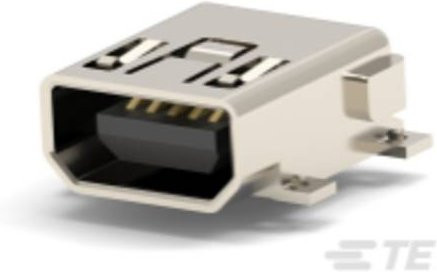 TE Connectivity Serial I/O Micro USB Connector in Silber 1734328-1 - Bild 1