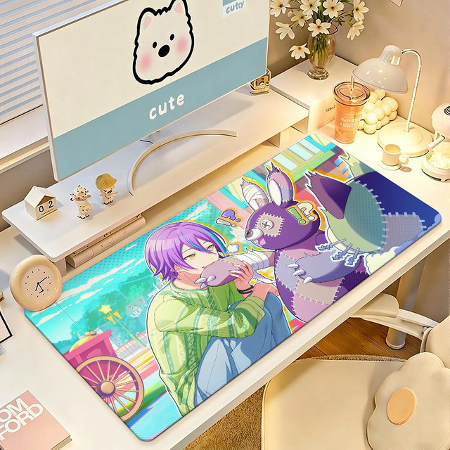 Singer Kamishiro R-Rui Mauspad in Multicolour, große rutschfeste und wasserdichte Tastaturunterlage mit genähtem Rand für Gaming und Büro - Bild 1