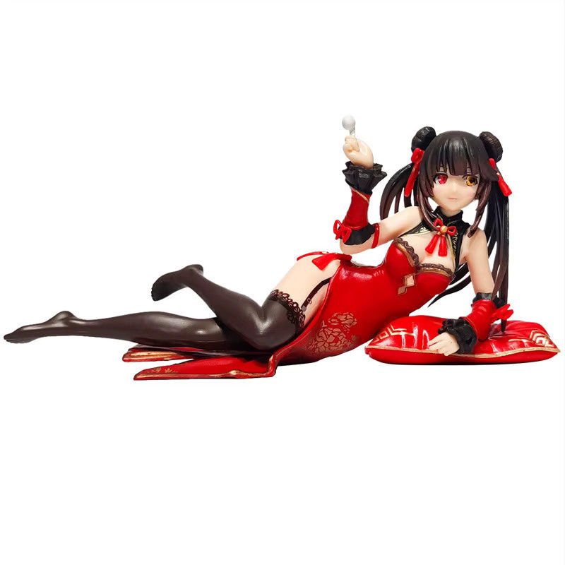 Bandai Date A Live Kurumi Tokisaki Anime-Figur im chinesischen Cheongsam-Stil in Rot - Bild 4