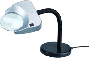 Schweizer Tech-Line Standlupe mit LED-Beleuchtung und 2-facher Vergrößerung, Linsendurchmesser: 120 mm - Bild 1