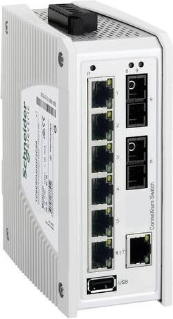 Schneider Electric TCSESPU093F2CS0 Netzwerk Switch Ethernet/LAN in Weiß - Bild 1