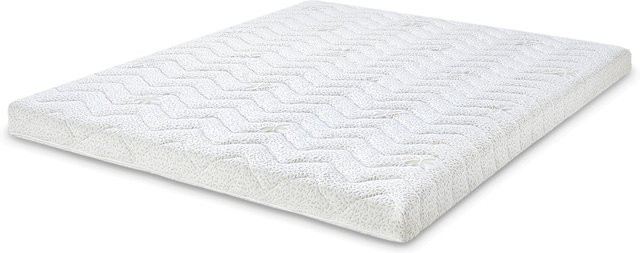 Letti Moderni Topper Aloe Vera Latex in Weiß, B/T: 100 x 200 cm, Höhe: 8 cm - Bild 1