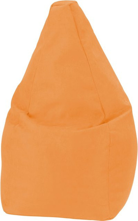 Linker Sitzsack Licardo Noble Soft in Orange mit Samtbezug, Höhe: 90 cm