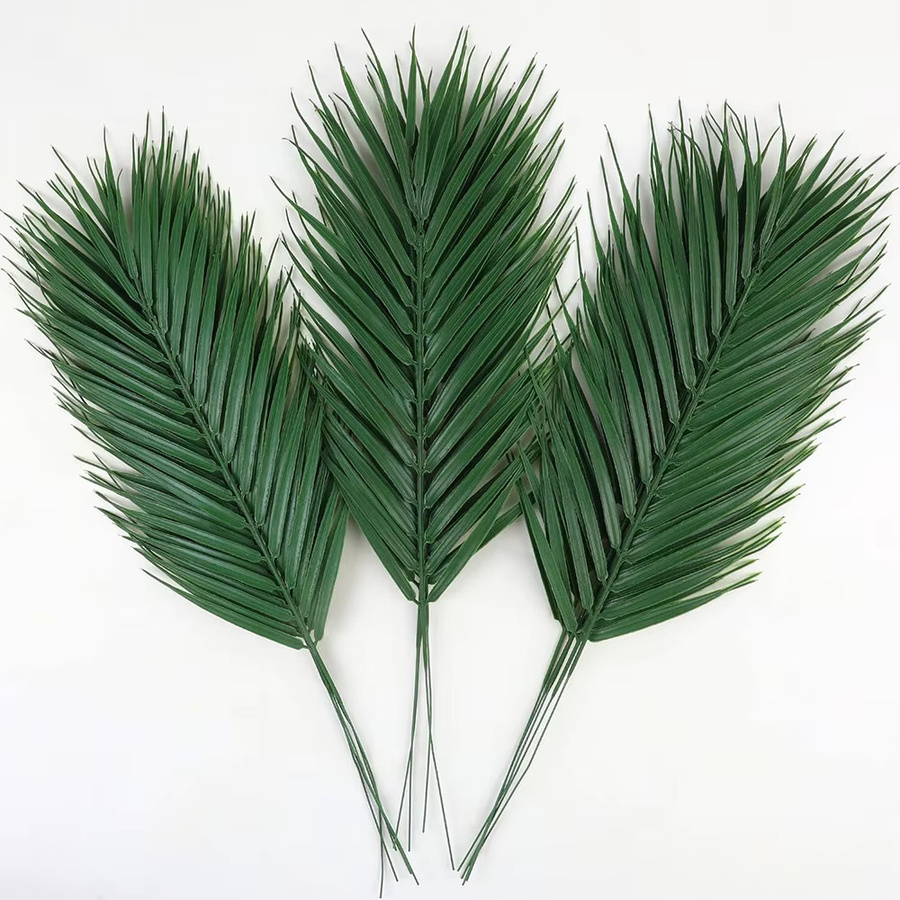 5 bis 10 Stück Künstliche Tropische Palme Blätter in Grün für Haus und Garten als Dekoration für Hochzeiten und Fotografie - Bild 1