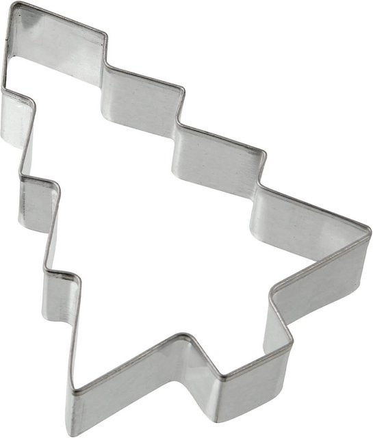 Zenker Ausstecher Tannenbaum mittel, silber, B: 8,5 cm, H: 6,3 cm - Bild 1