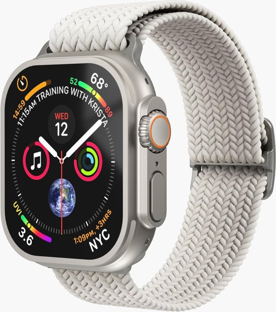 Vonmählen Uhrenarmband Woven Loop, Textil/NATO, Weiß, Unisex, Apple Watch 40 / 41 / 42 mm - Bild 1