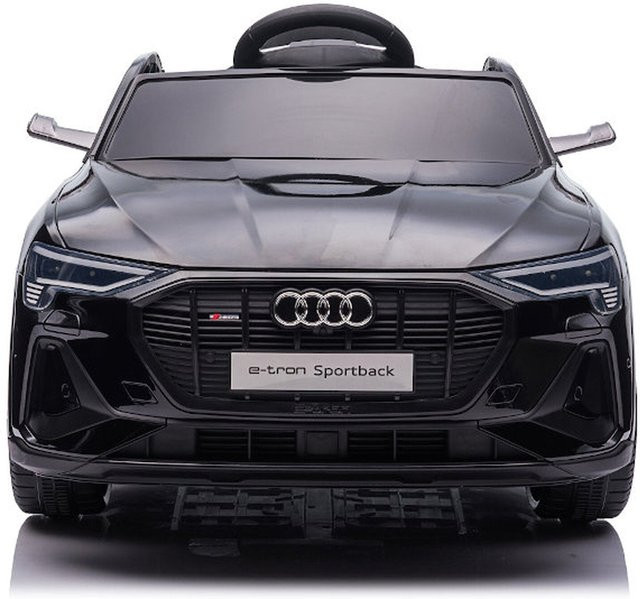 TPFLiving Audi E-Tron Elektro-Kinderauto, schwarz, mit Ledersitz und Sicherheitsgurt - Bild 1