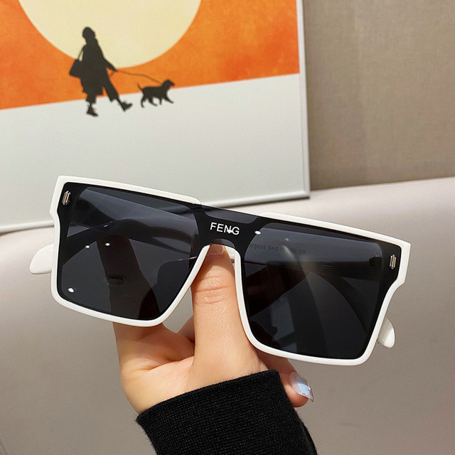 ZUIDID Sonnenbrille Square, Vollrand, Schwarz, Herren, Kunststoff - Bild 1
