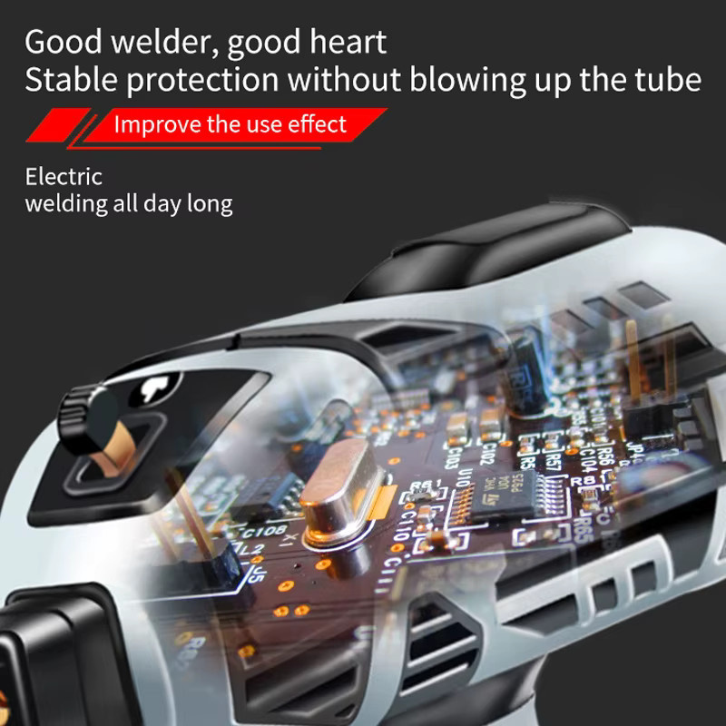Lpnove Handheld Inverter ARC Schweißgerät 4600W mit Schweißmaske, Tragbare Elektrische Schweißmaschine für DIY und Lötarbeiten, Grau - Bild 5