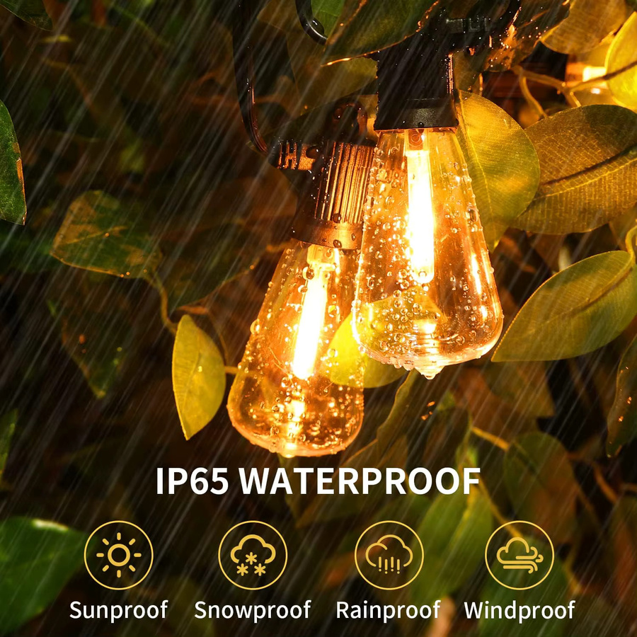 Wetterfeste Solar-Lichterkette mit Fernbedienung und IP65 Schutz für Garten, Terrasse und Balkon - Bild 2