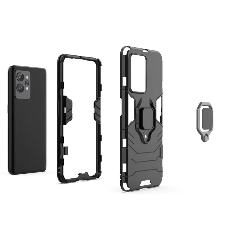 Stoßfeste Rüstung-Schutzhülle von Gusakov für Realme GT Neo 3 2 Pro GT2 5G 6 SE 2T 3T 6T C67 und OPPO A60 A18 A38 A57 A77 in Schwarz - Bild 4