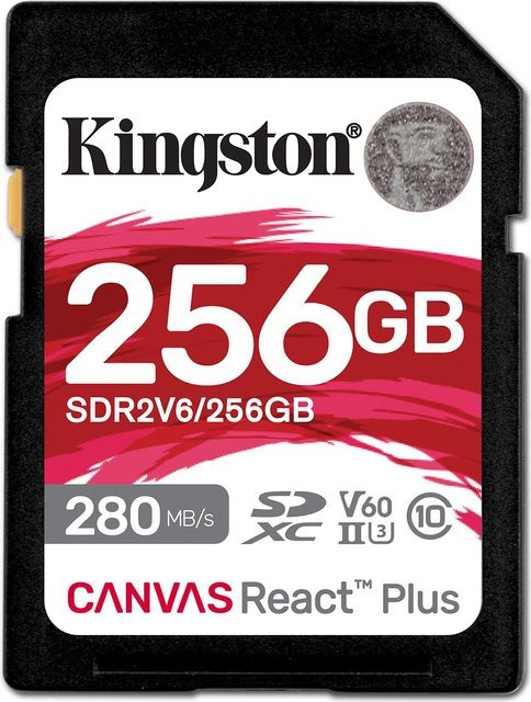 Kingston Canvas React Plus SDXC Speicherkarte, 256 GB, V60, Schwarz - Bild 2