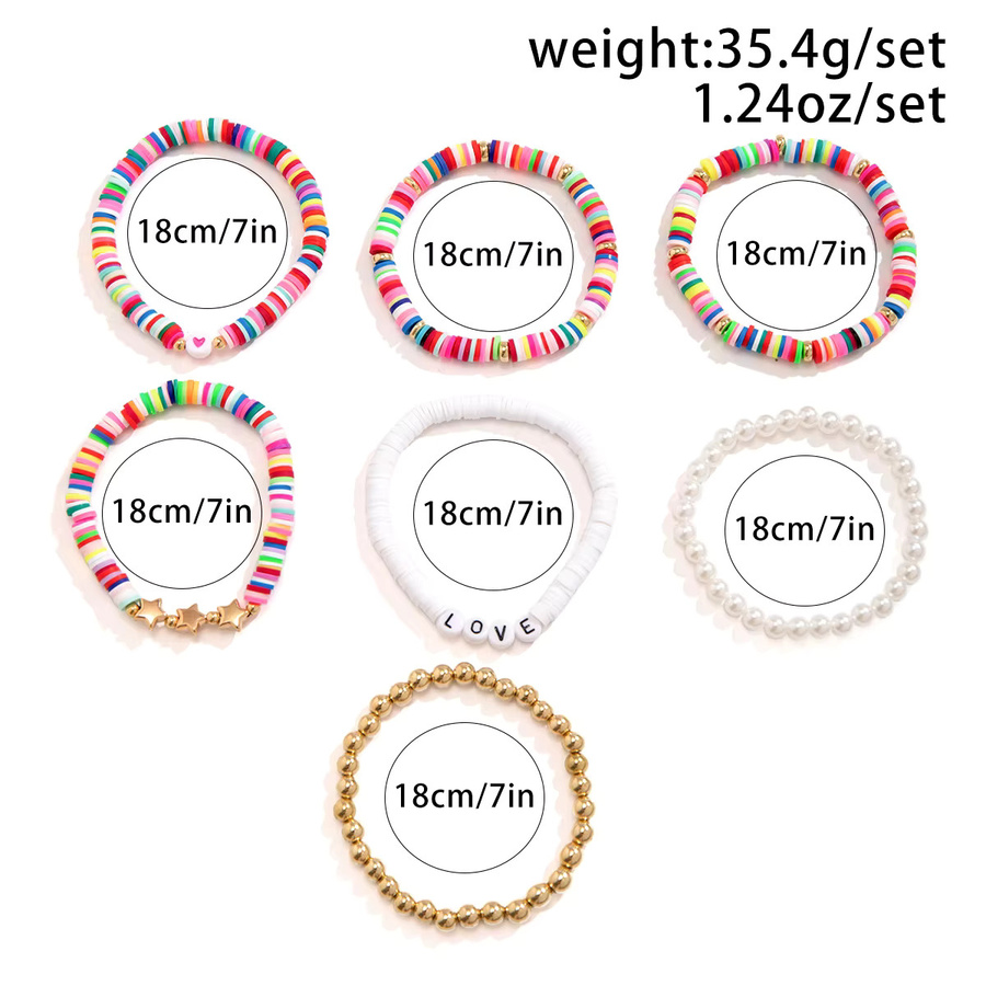 Purui Armband, bunte Ton Perlen, Damen - Bild 5