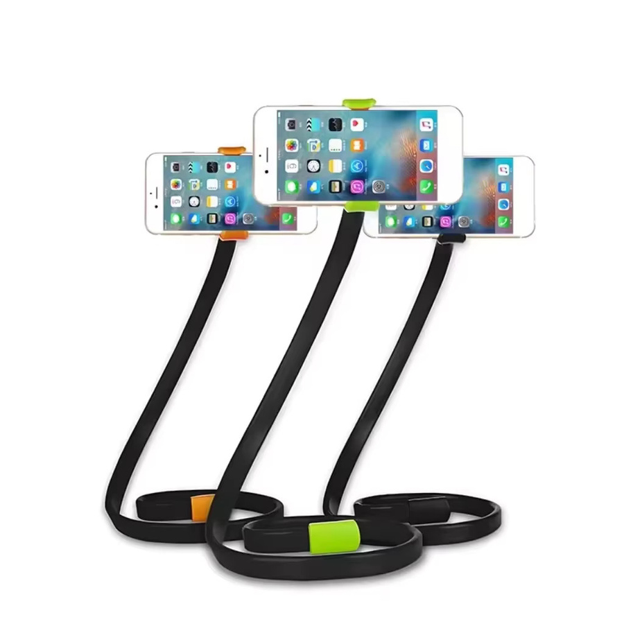 DATA FROG Universeller Flexibler Handyhalter mit Langem Arm und Clip für Bett, Schreibtisch, Büro und Fitnessraum in Schwarz oder Weiß - Bild 6